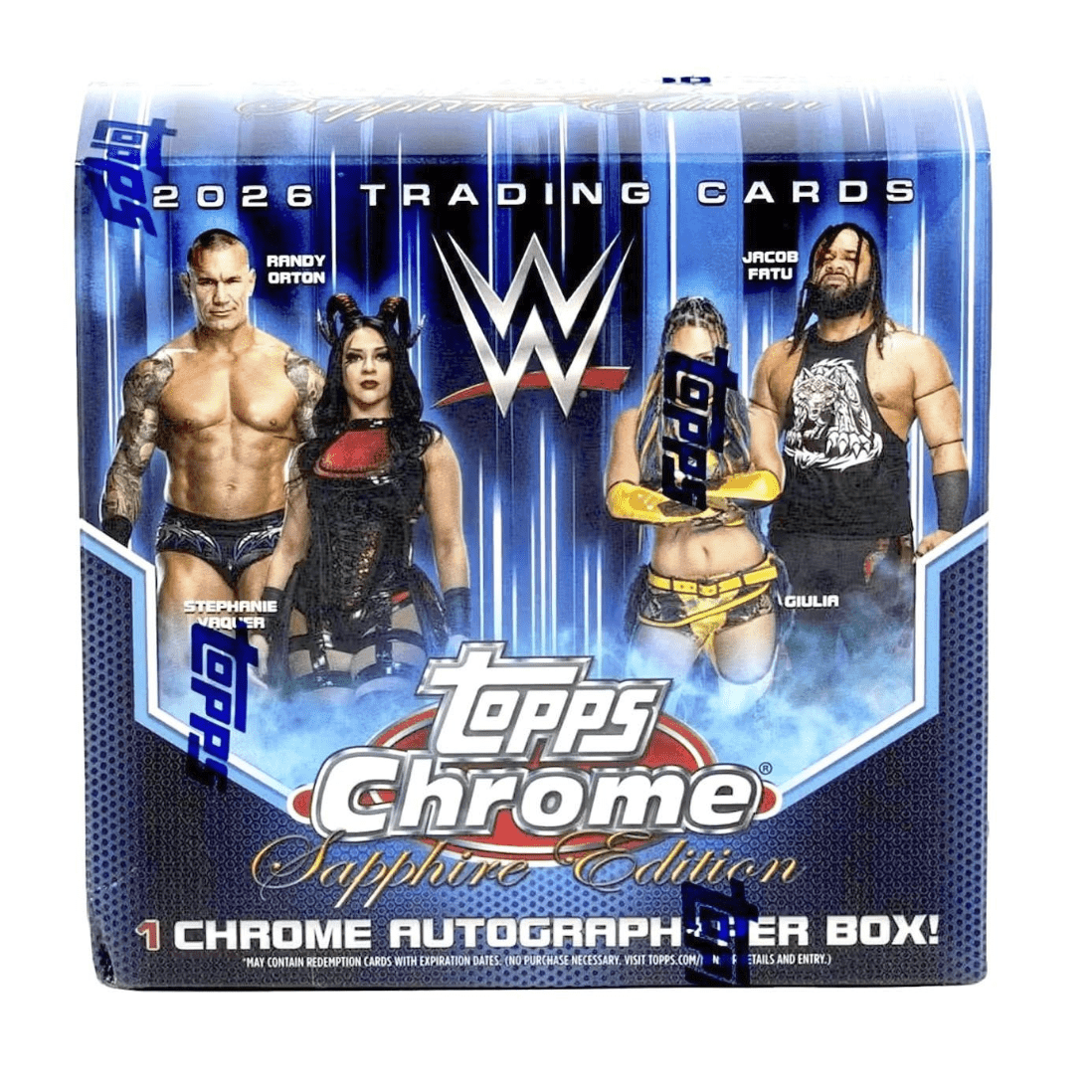 2026 Topps Chrome WWE Sapphire Edition Box