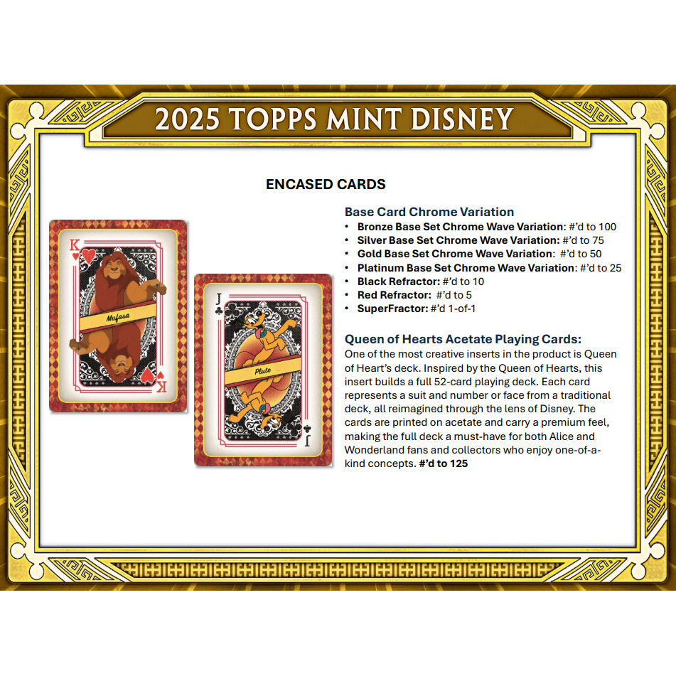 2025 Topps Disney Mint Hobby Box 2025 Topps Disney Mint Hobby Box
