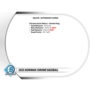 2025 Bowman Chrome Baseball Breakers Delight Box