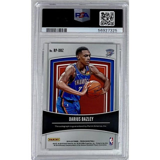 Darius Bazley: 2019 Panini Prizm, Rookie Penmanship #RPDBZ, PSA: 10