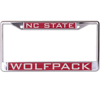 License Plate Frame: NC State Wolfpack - White Lettering