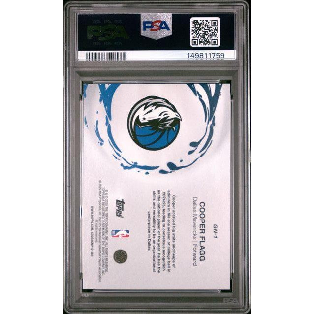 2025 Topps #GN-1 Copper Flagg Generation Now PSA 9