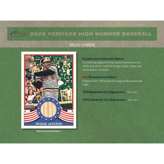 2025 Topps Heritage High Number Baseball Hobby Box