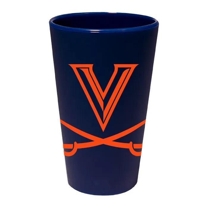 Virginia Cavaliers 16 oz Silicone Pint Glass - Blue