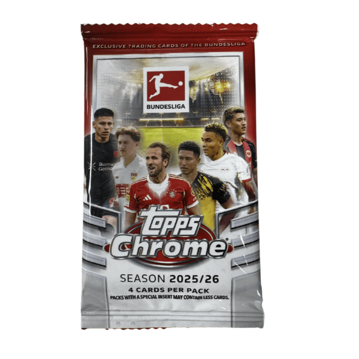 2025-26 Topps Chrome Bundesliga Soccer Hobby Pack