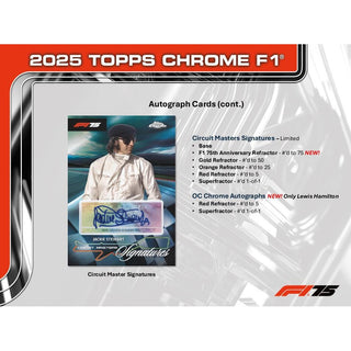 2025 Topps Chrome Formula 1 Racing Hobby Box