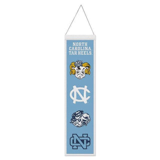 North Carolina Tar Heels College Vault Wool Banner – 8" x 32"