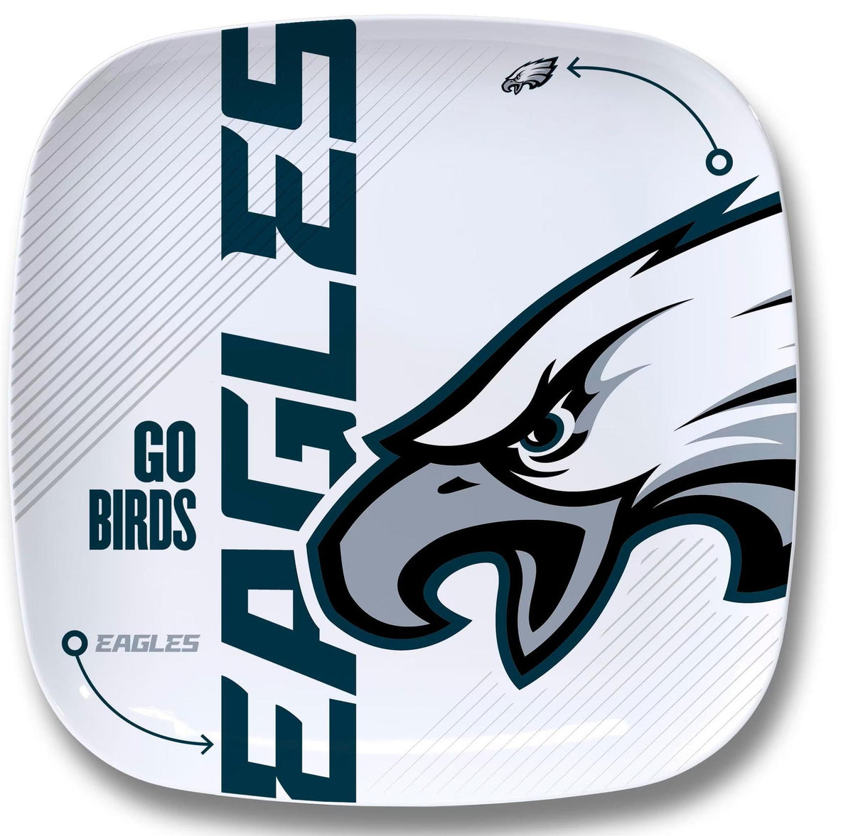 Philadelphia Eagles Party Plate 10.25" x 10.25"
