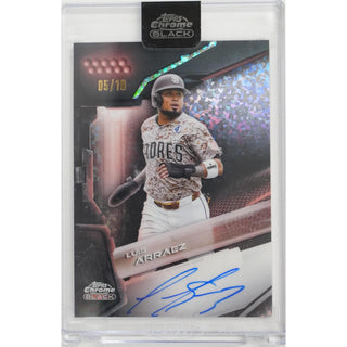 Luis Arraez 2026 Topps Chrome Black #CBA-LA Autograph #05/10 | non-graded