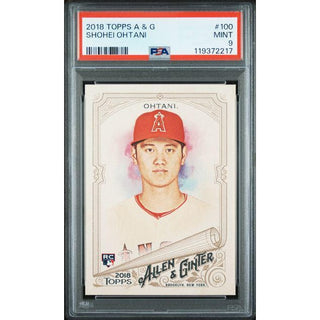 Shoehei OhTani 2018 Topps A & G #100 PSA 9