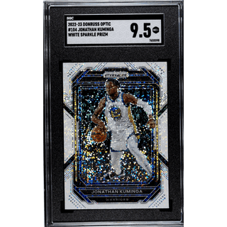 Jonathan Kuminga 2022-23 Donruss Optic White Sparkle Prizm #104 PSA 9.5