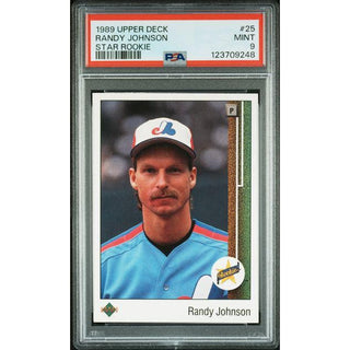 Randy Johnson 1989 Upper Deck Star Rookie #24 PSA 9