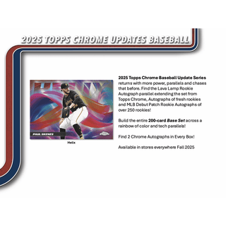 2025 Topps Chrome Update Series Baseball Breaker's Delight Box