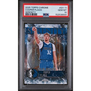 Cooper Flagg 2025 Topps Chrome Serenity #SY-11 PSA 10