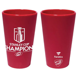 Carolina Hurricanes 2026 Stanley Cup Champions 16 oz Silicone Pint Glass