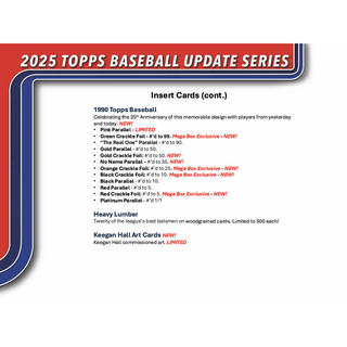 2025 Topps Update Series Baseball Blaster Box