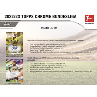 2023 Topps Chrome Bundesliga Soccer Hobby Box