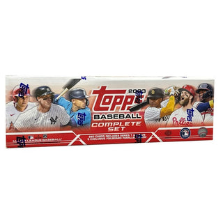Stock up on all the excitement of 2023 Topps Baseball with this 660-card Complete Set. Included is one 5-card pack of 2023 Topps Baseball Parallel Insert Cards, ensuring you get the best of both worlds! So don't wait - grab your set now and make sure you don't miss out on the action!