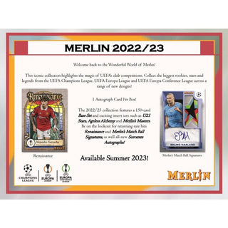 2022-23 Topps UEFA Club Competitions Merlin Chrome Hobby PACK