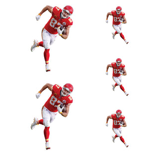 Travis Kelce - 5 Player Minis Mixed Sizes - Official NFL - Kansas City Chiefs - Reusable Vinyl Decals