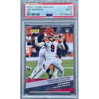 Joe Burrow 2020 Panini Instant NFL #24 PSA 9