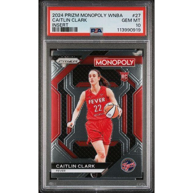 Caitlin Clark 2024 Prizm Monopoly WNBA Insert #27 PSA 10