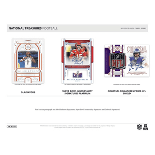 2025 Panini National Treasures Football Hobby Box