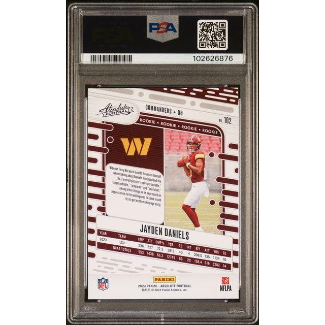 2024 Panini Absolute #102 Jayden Daniels PSA 10