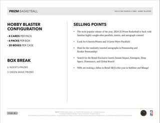 2024-25 Panini Prizm Basketball Hobby Blaster
