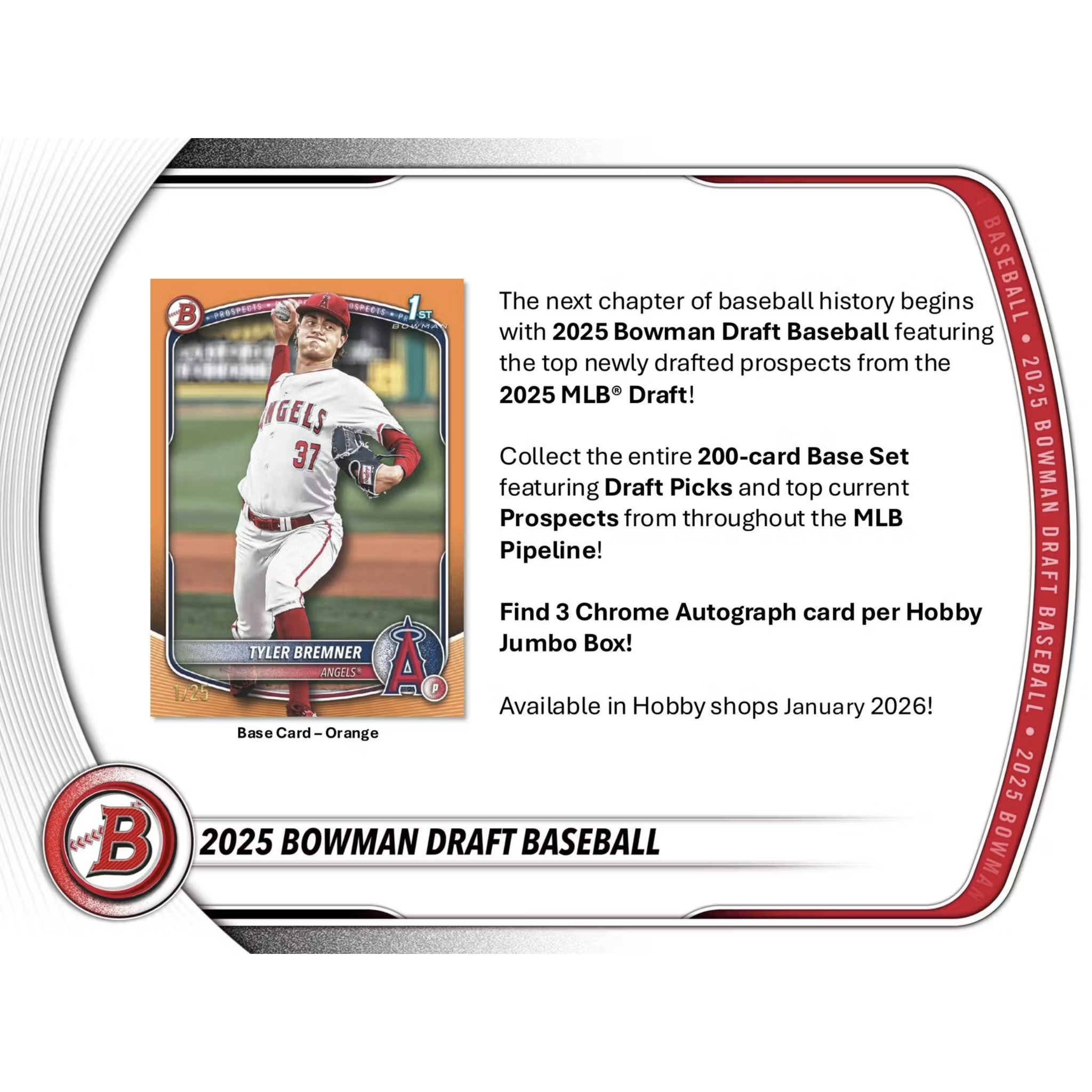 2025 Bowman Draft Baseball Hobby Jumbo Box
