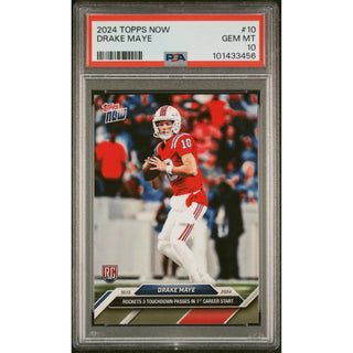 Drake Maye 2024 Topps Now #10 – PSA 10 Rookie Gem