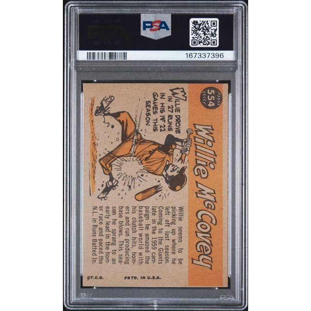 1960 Topps Willie McCovey All Star #554 PSA 7