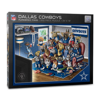 Dallas Cowboys Purebred Fans - A Real Nailbiter 500 pc Puzzle