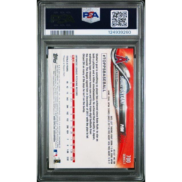 Shohei Ohtani 2018 Topps Baseball Pitching #700 PSA 10