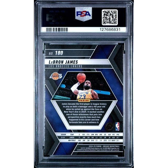 2024 Mosaic #180 LeBron James PSA 9