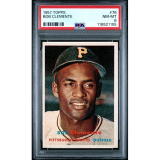 Bob Clemente 1957 Topps #76 PSA 8