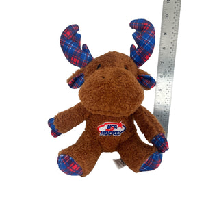 USA Hockey Officially Licensed Logo 10 Inch Sherpa Moose Plush