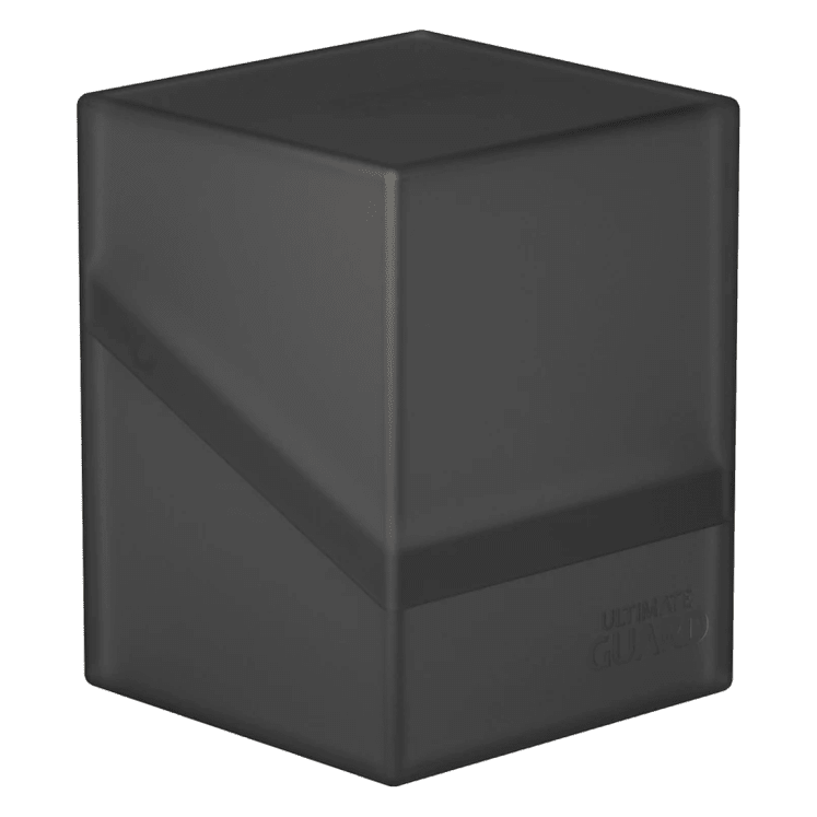 Deck Box: Ultimate Guard Boulder – Compact for 100 Double-Sleeved Cards - Onyx