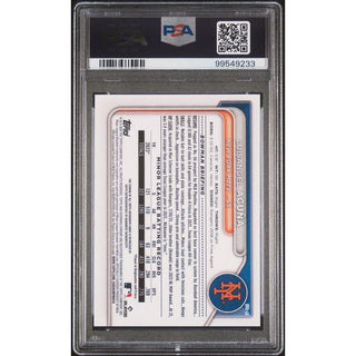 Luisangel Acuña 2024 Bowman Mega Box Chrome Prospects Auto Green Refractor #LA PSA 9