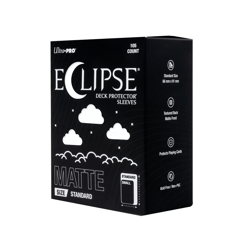ECLIPSE® Matte Standard DECK PROTECTOR® Sleeves: Arctic White - 105ct