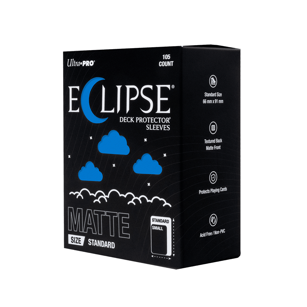 ECLIPSE® Matte Standard DECK PROTECTOR® Sleeves: Pacific Blue - 105ct