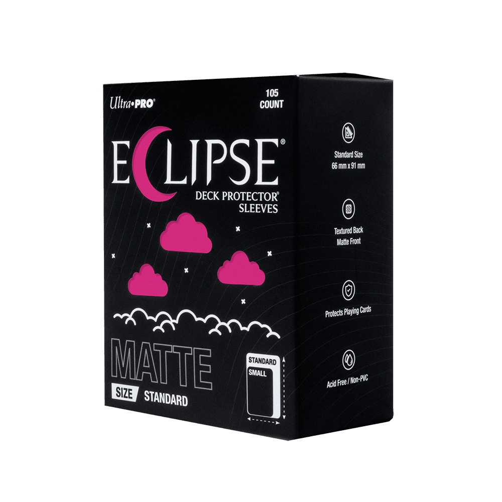 ECLIPSE® Matte Standard DECK PROTECTOR® Sleeves: Hot Pink - 105ct