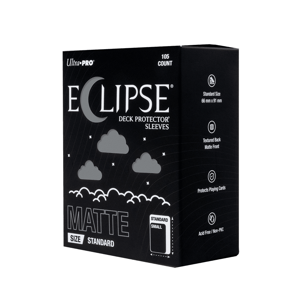 ECLIPSE® Matte Standard DECK PROTECTOR® Sleeves: Smoke Grey - 105ct