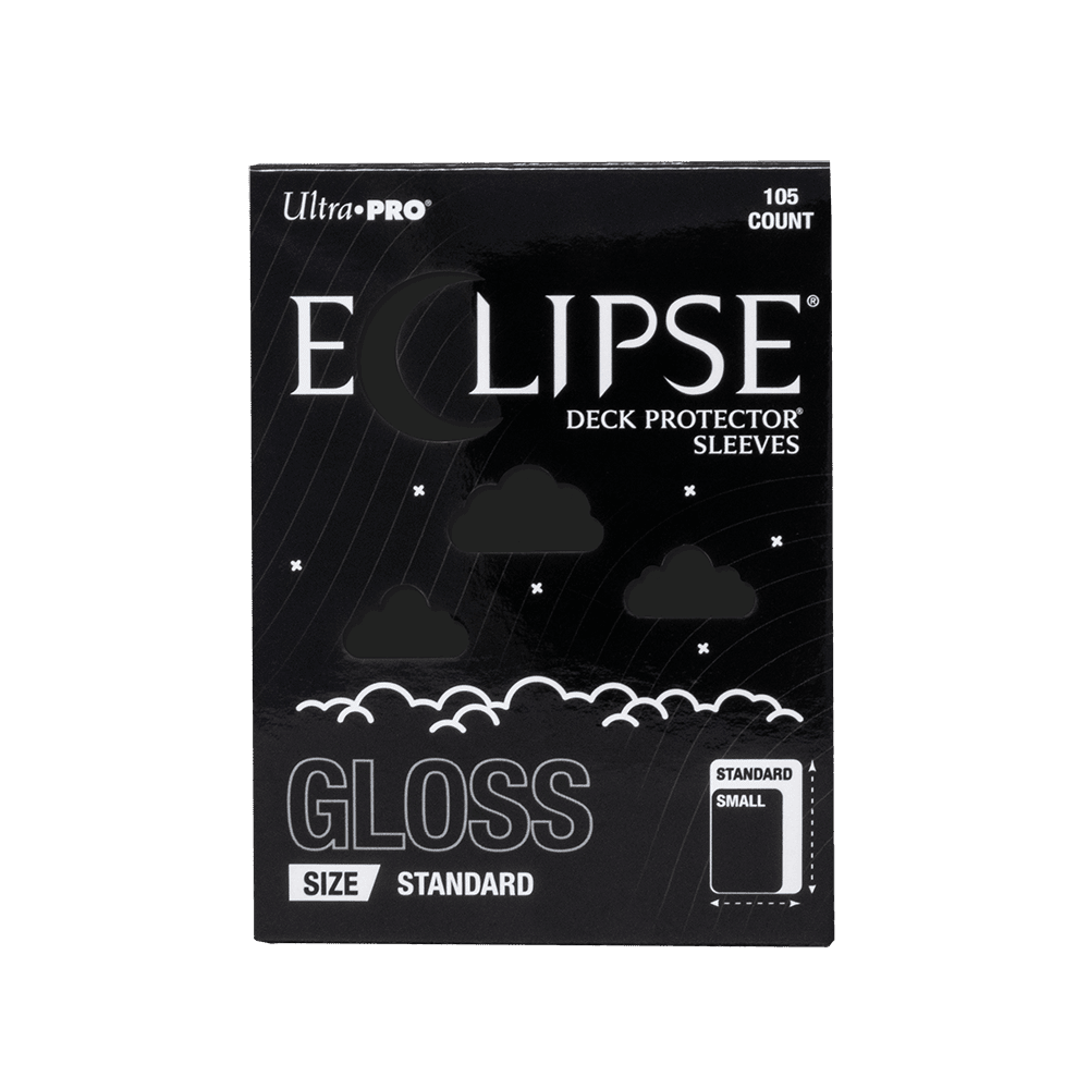 ECLIPSE® Gloss Standard DECK PROTECTOR® Sleeves: Jet Black - 105ct