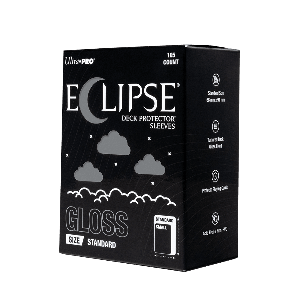 ECLIPSE® Gloss Standard DECK PROTECTOR® Sleeves: Smoke Grey - 105ct