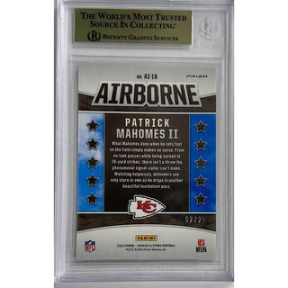 Patrick Mahomes II 2023 Rookies and Stars Airborne Orange #16 BGS 9.5