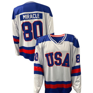 USA Hockey Miracle on Ice 1980 Official Reversible Hockey Jersey