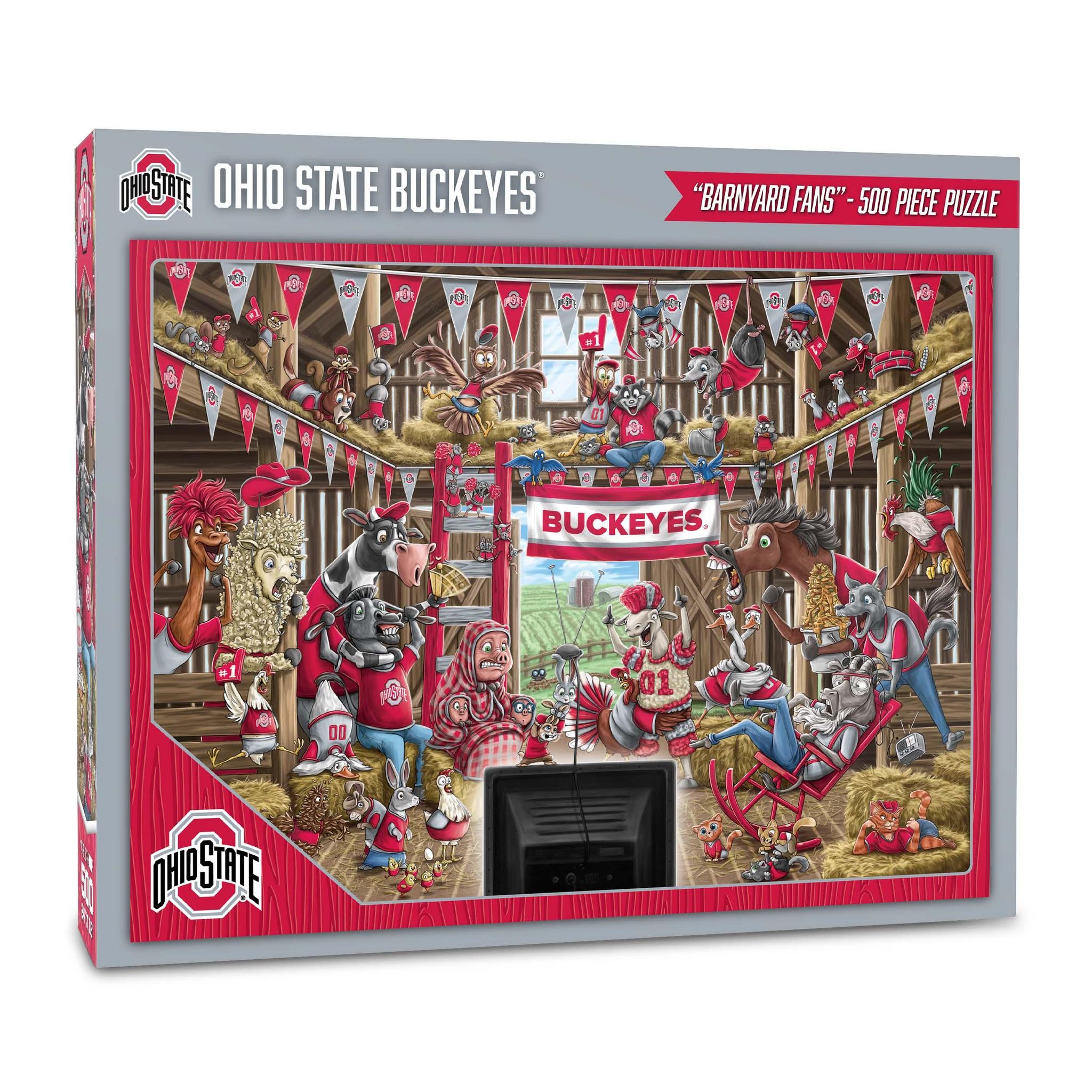 Ohio State Buckeyes Barnyard Fans 500 pc Puzzle
