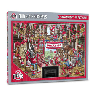 Ohio State Buckeyes Barnyard Fans 500 pc Puzzle
