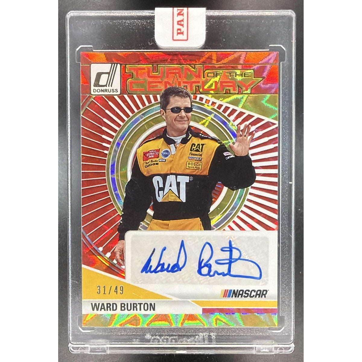 2025 Panini Donruss Ward Burton #TCS-WBT Turn of the Century Non-Graded Auto 31/49